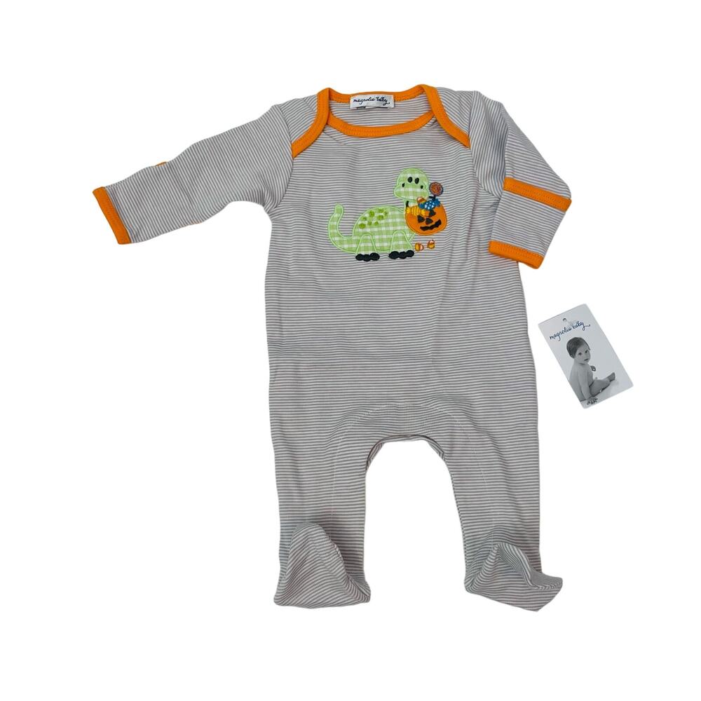 NWT Magnolia Baby Preemie Spooky Saurus Footie